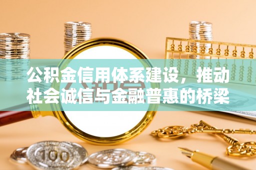 造桥公积金信用体系建设，推动社会诚信与金融普惠的桥梁